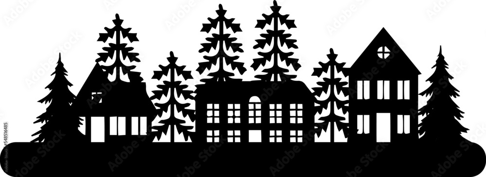 Christmas village house