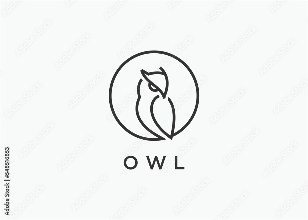 owl logo design vector silhouette illustration owl logo design vector silhouette illustration