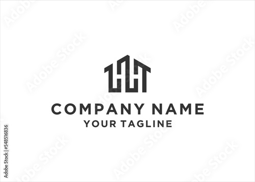 Letter HH home logo design template elements