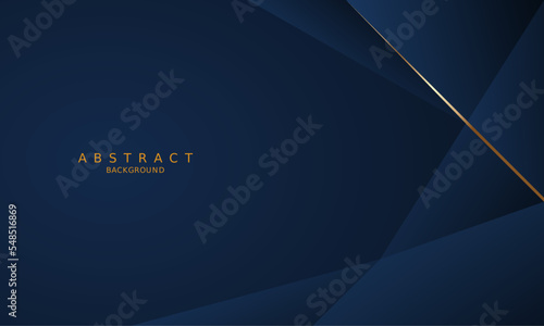 dark blue luxury premium background and gold line.
