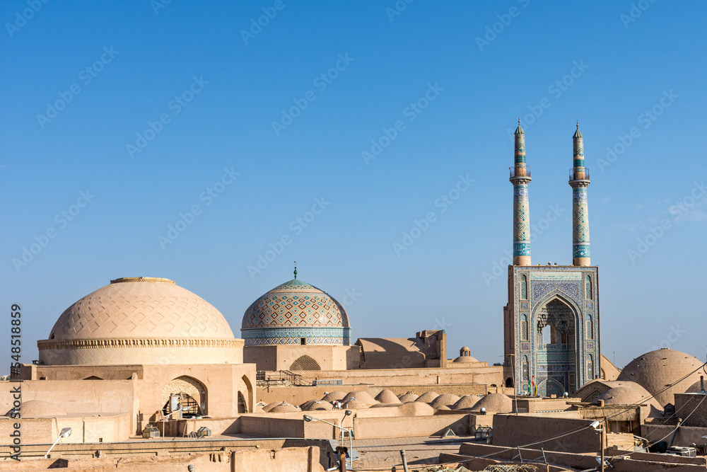Skyline of the Iranian city of Yazd
