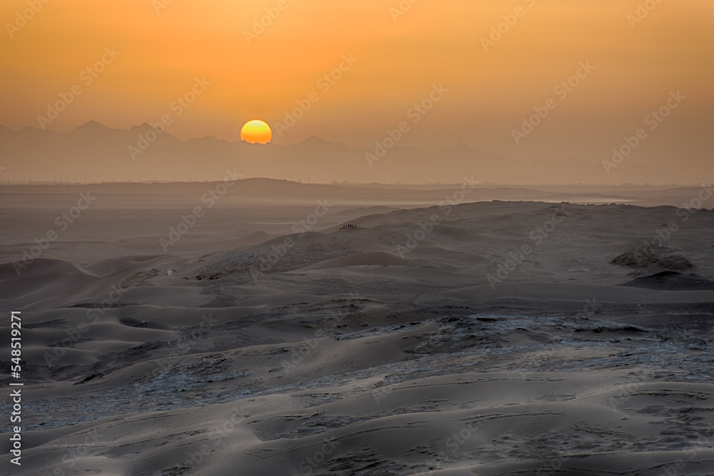 Sunset in Iranian desert