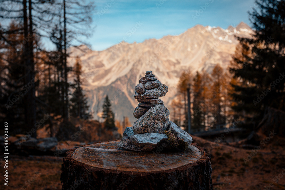 Obraz premium L'art d'empiler des pierres