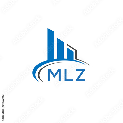 MLZ letter logo. MLZ blue image. MLZ Monogram logo design for entrepreneur and business. MLZ best icon.	
