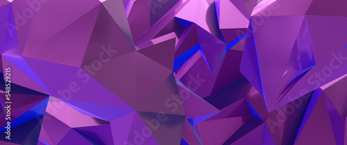 abstract 3d render of metallic polygons, faceted triangles with blank space, crystal background, mock up and preset, polygonal wallpaper, modern graphic design