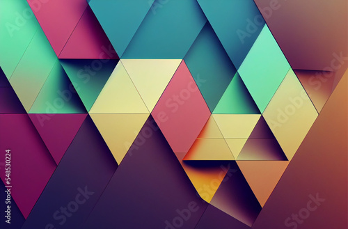 Wallpaper Mural Abstract line surface composition 3d illustration wallpaper Torontodigital.ca