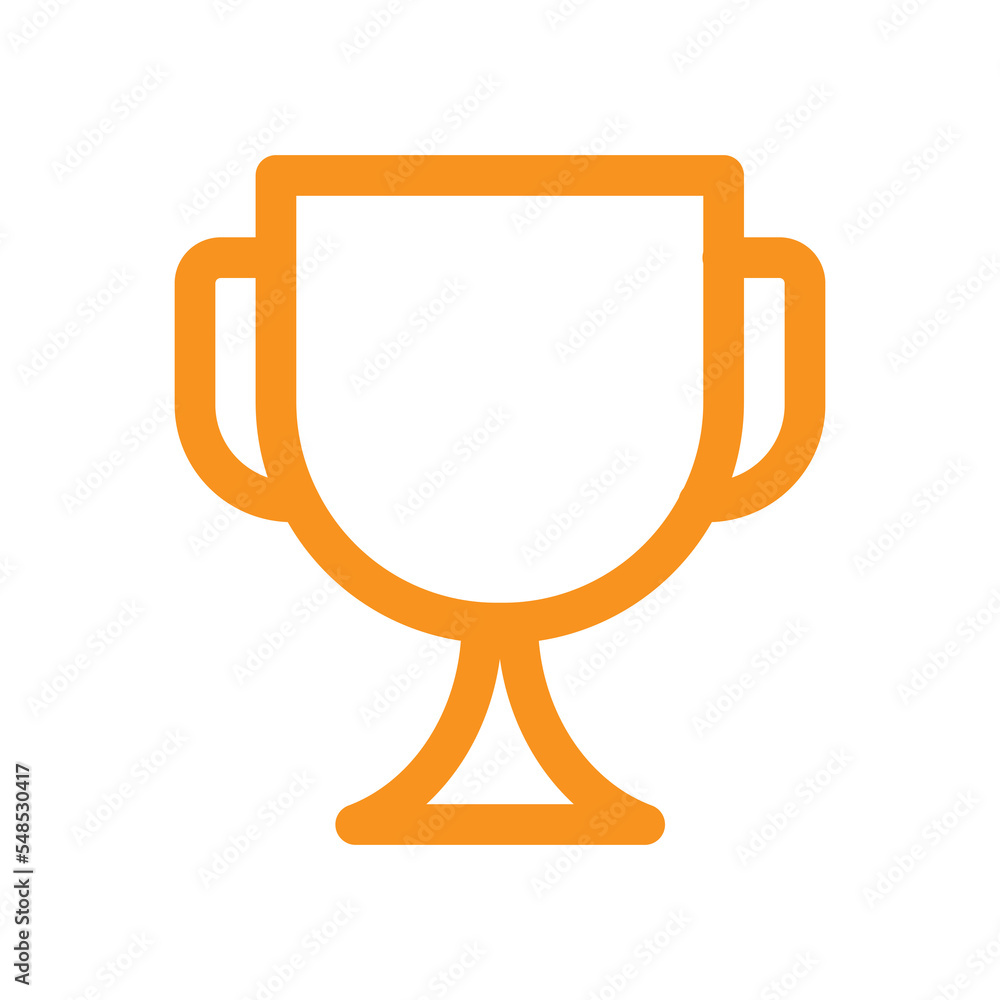 Trophy icon design for sport theme Trophy icon design for sport theme