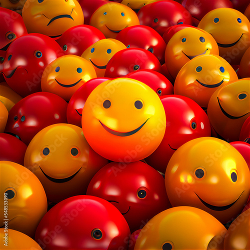 colorful smiling sphere
