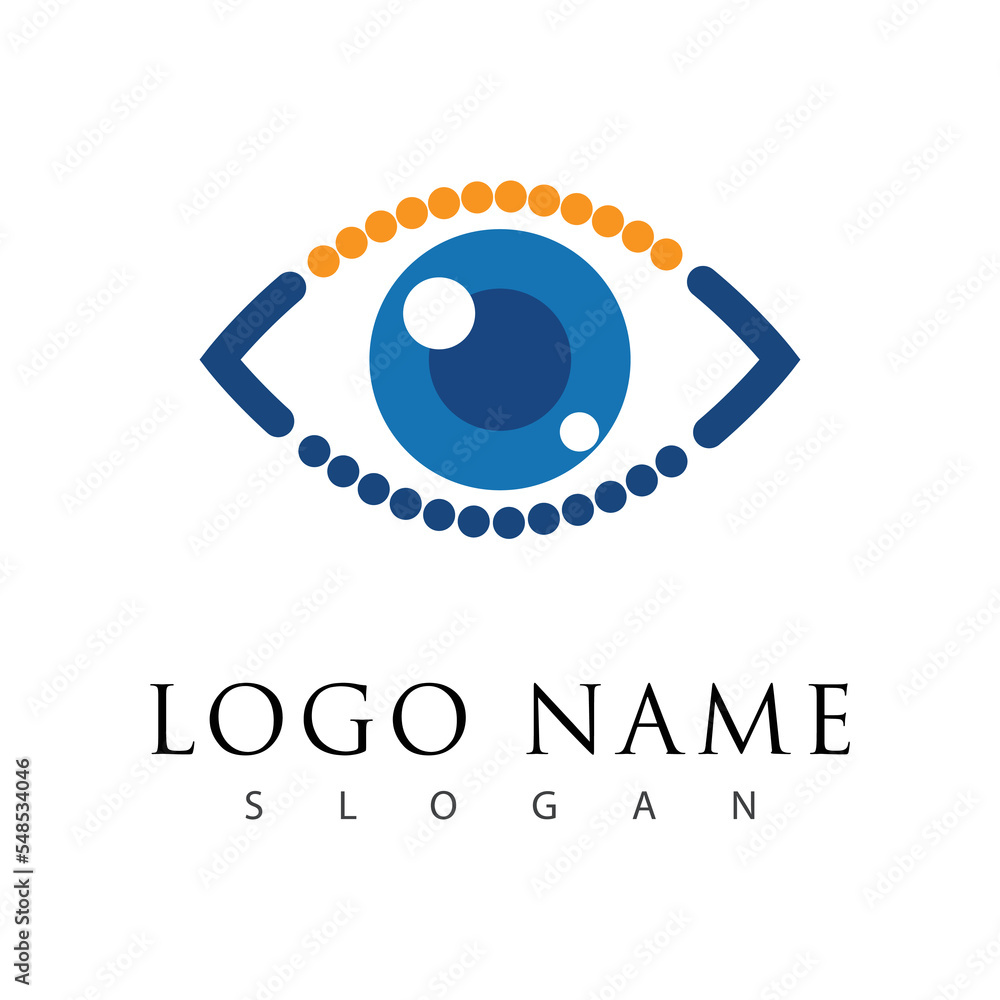 Obraz premium Branding Identity Corporate Eye Care vector logo design