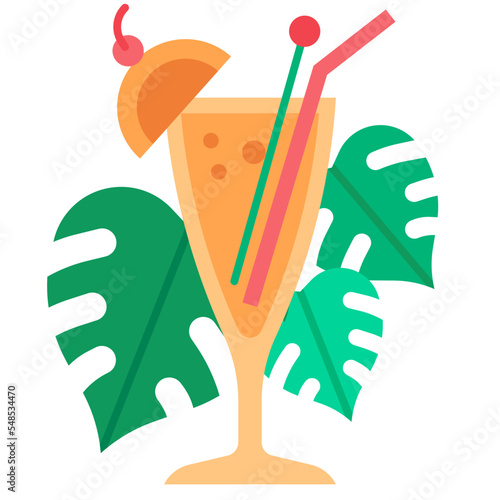 cocktail flat icon