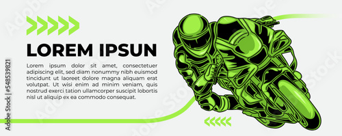 Motor Sport Racer Background Vector