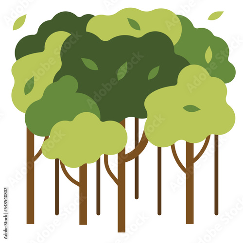 forest flat icon