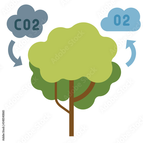 photosynthesis flat icon