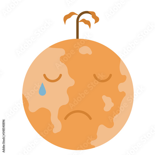 sad flat icon