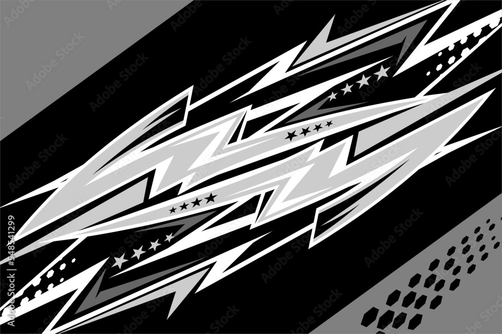 vector racing background design with a unique line pattern with a combination of grayscale, dark gray, light gray, black and white colors and stars vector racing background design with a unique line pattern with a combination of grayscale, dark gray, light gray, black and white colors and stars