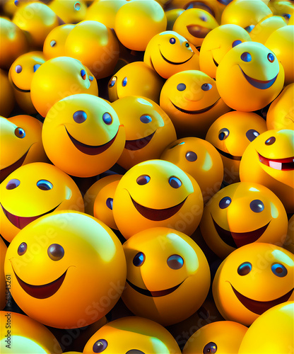 Yellow smiling sphere