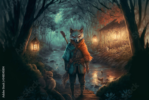 Human Fox In Forest