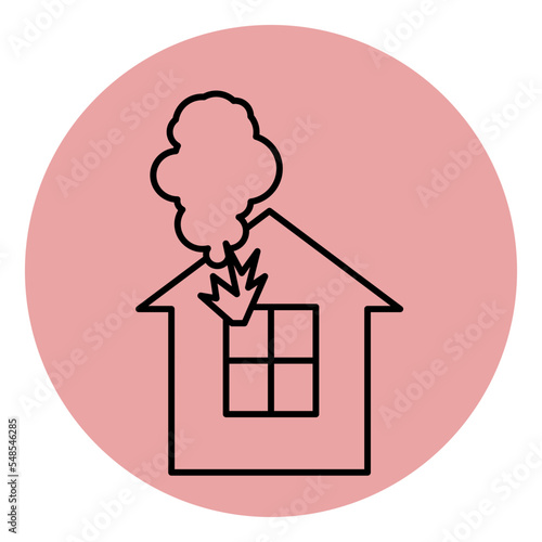  house fire icon