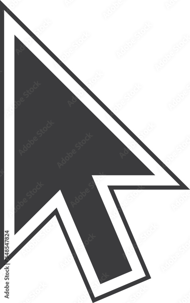 Black arrow cursor. Classic mouse pointer icon Black arrow cursor. Classic mouse pointer icon