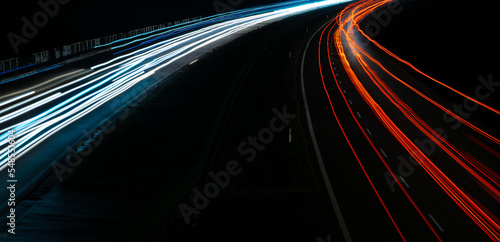 lights of cars with night. long exposure © Krzysztof Bubel