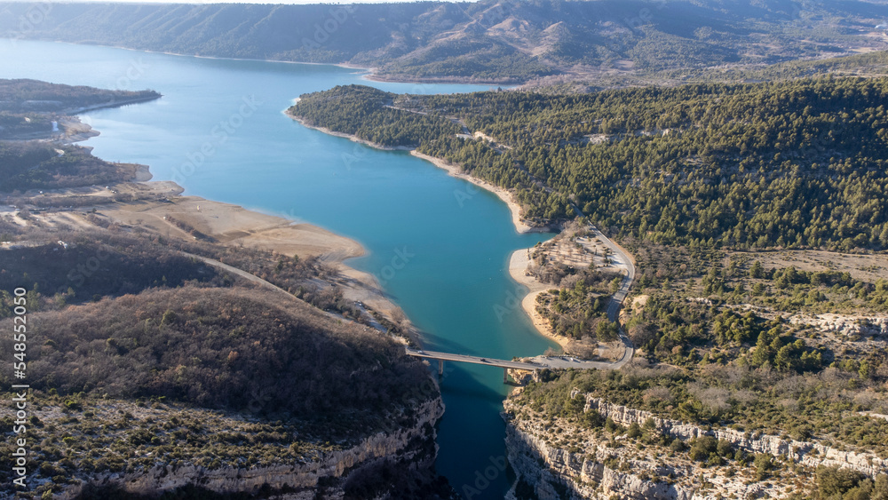 Foto de Le pont du Galetas à Aigines, dans les du Verdon sur le
