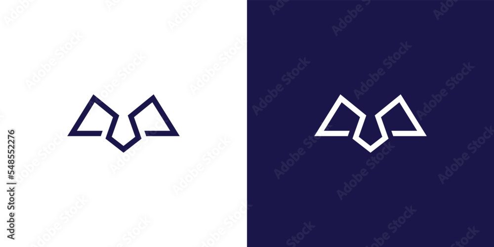 Modern and strong letter M initials logo design 3 Modern and strong letter M initials logo design 3