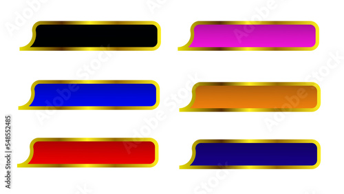 Banner png , banner transparent background, Set of colorful buttons