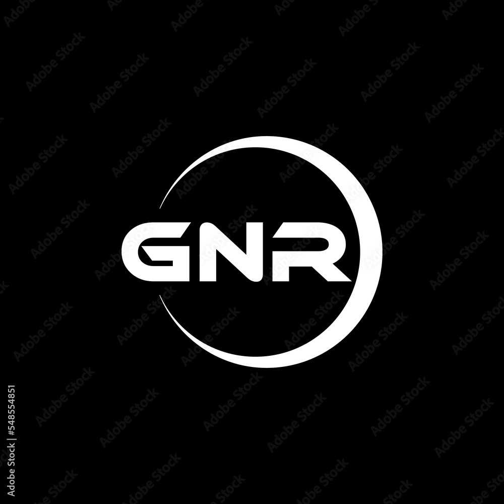 GNR letter logo design with black background in illustrator, cube logo, vector logo, modern alphabet font overlap style. calligraphy designs for logo, Poster, Invitation, etc. GNR letter logo design with black background in illustrator, cube logo, vector logo, modern alphabet font overlap style. calligraphy designs for logo, Poster, Invitation, etc.
