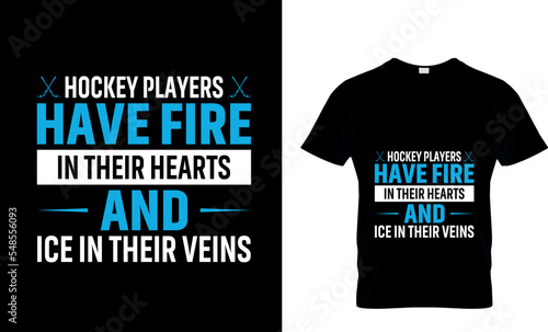 Hockey don't just work till the...T-Shirt Design Template