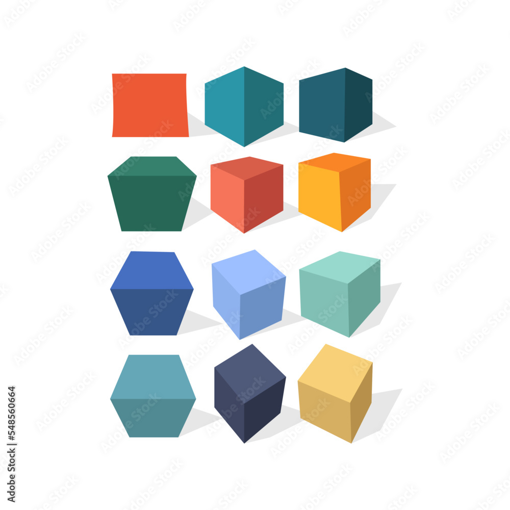 abstract colorful cubes abstract colorful cubes