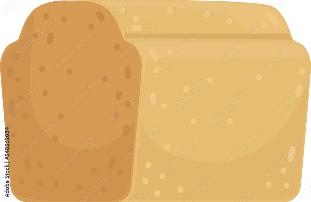 Bread loaf icon. Bakery toast wheat product Bread loaf icon. Bakery toast wheat product