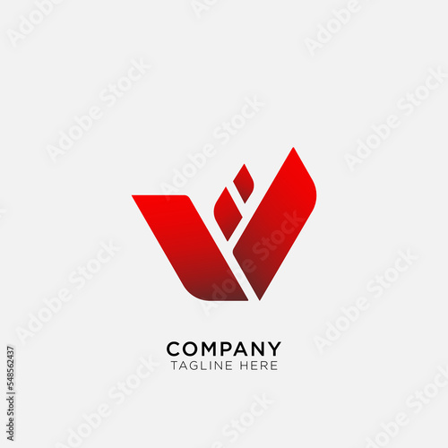 abstract logo with cut square box suitable for company