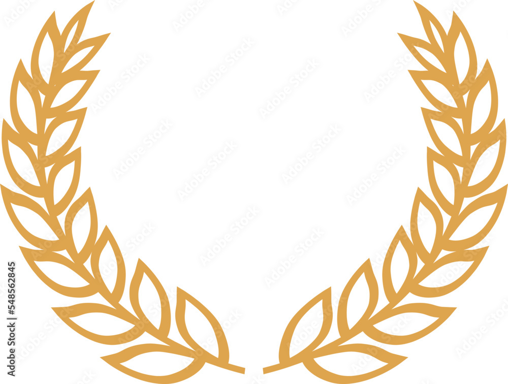Crop wreath. Farm emblem template. Award badge Crop wreath. Farm emblem template. Award badge