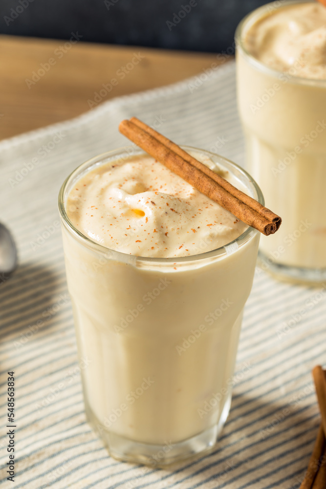 Frozen Creamy Eggnog Milkshake Frozen Creamy Eggnog Milkshake