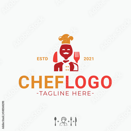 chef logo - restaurant lavish cuisine