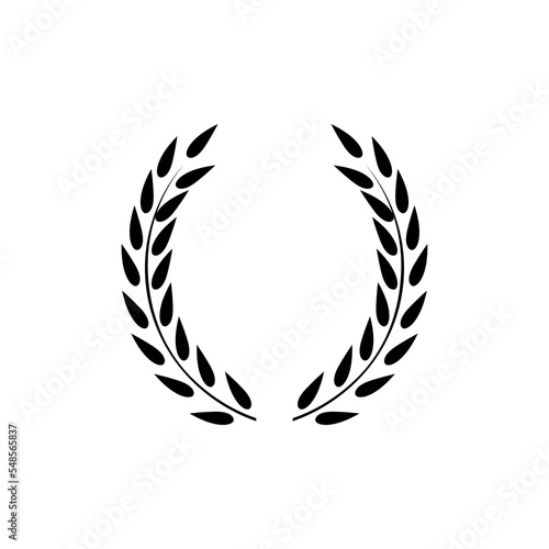 Wreath laurel or award branch, heraldic icon