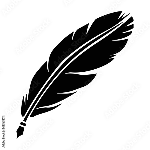 Feather, ink, write icon