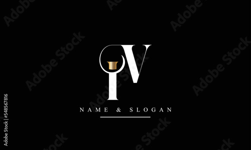 VI, IV, V, I abstract letters logo monogram