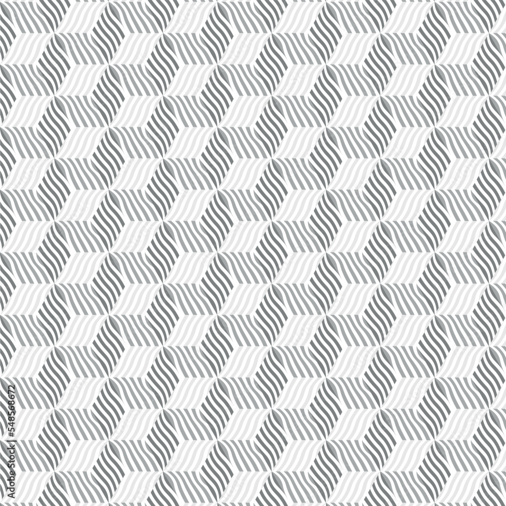 Grey Cube Seamless Texture with waves Grey Cube Seamless Texture with waves