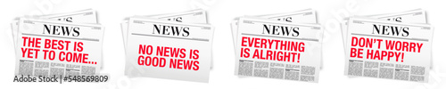 Newspaper with good vibes