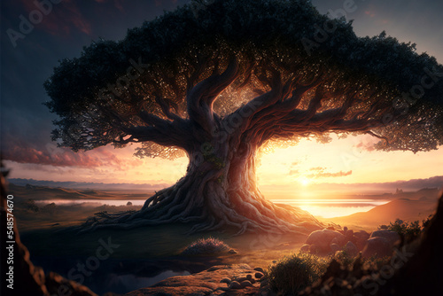 yggdrasil tree giant treee photo
