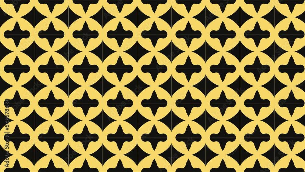 Black moroccan shape tile pattern background with gold border Black moroccan shape tile pattern background with gold border