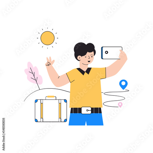Check this flat illustration of select place 
