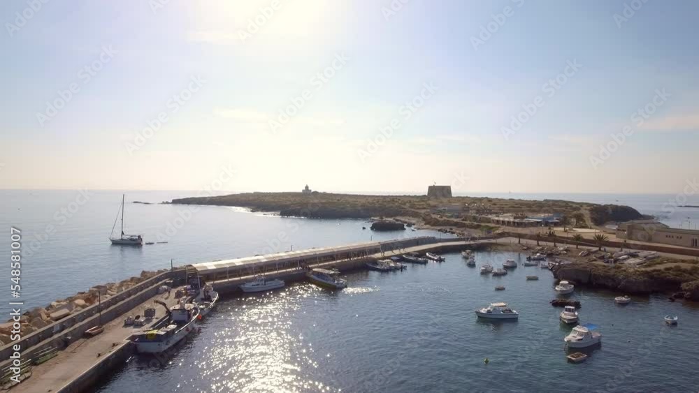 Mediterranean Sea with the Island of Tabarca, located on the coast of Alicante, Valencia Community, Spain Mediterranean Sea with the Island of Tabarca, located on the coast of Alicante, Valencia Community, Spain