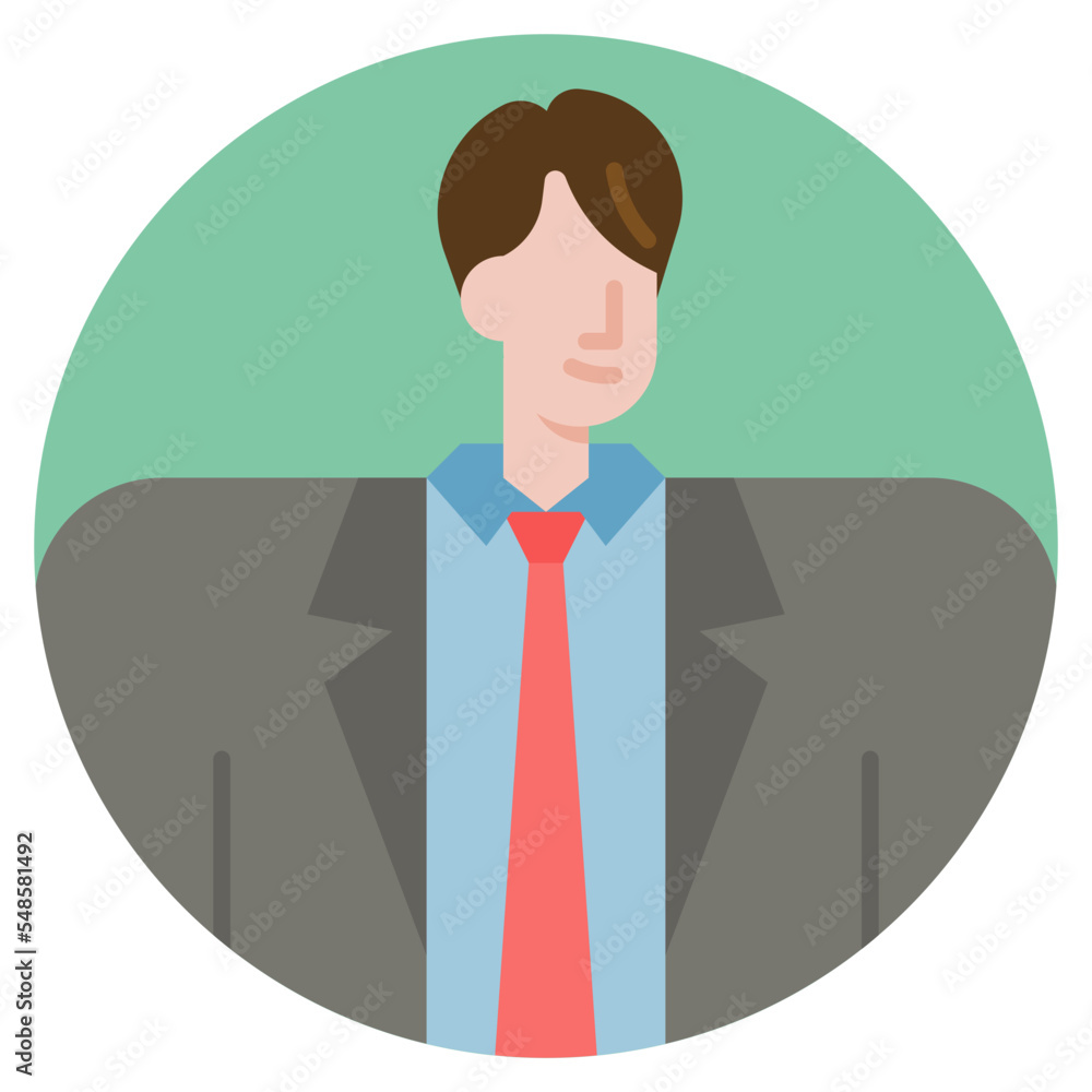 businessman flat icon