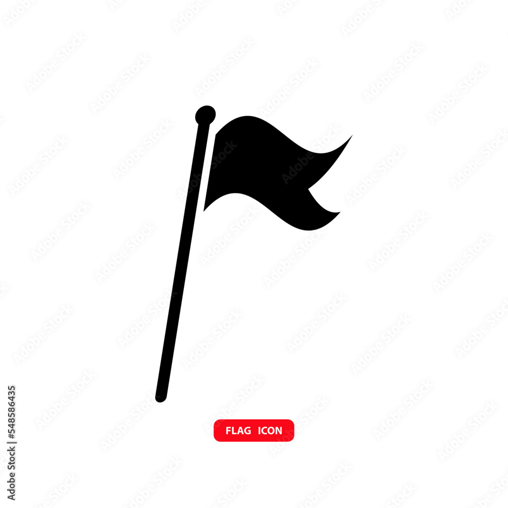 Flag icon vector logo design template Flag icon vector logo design template