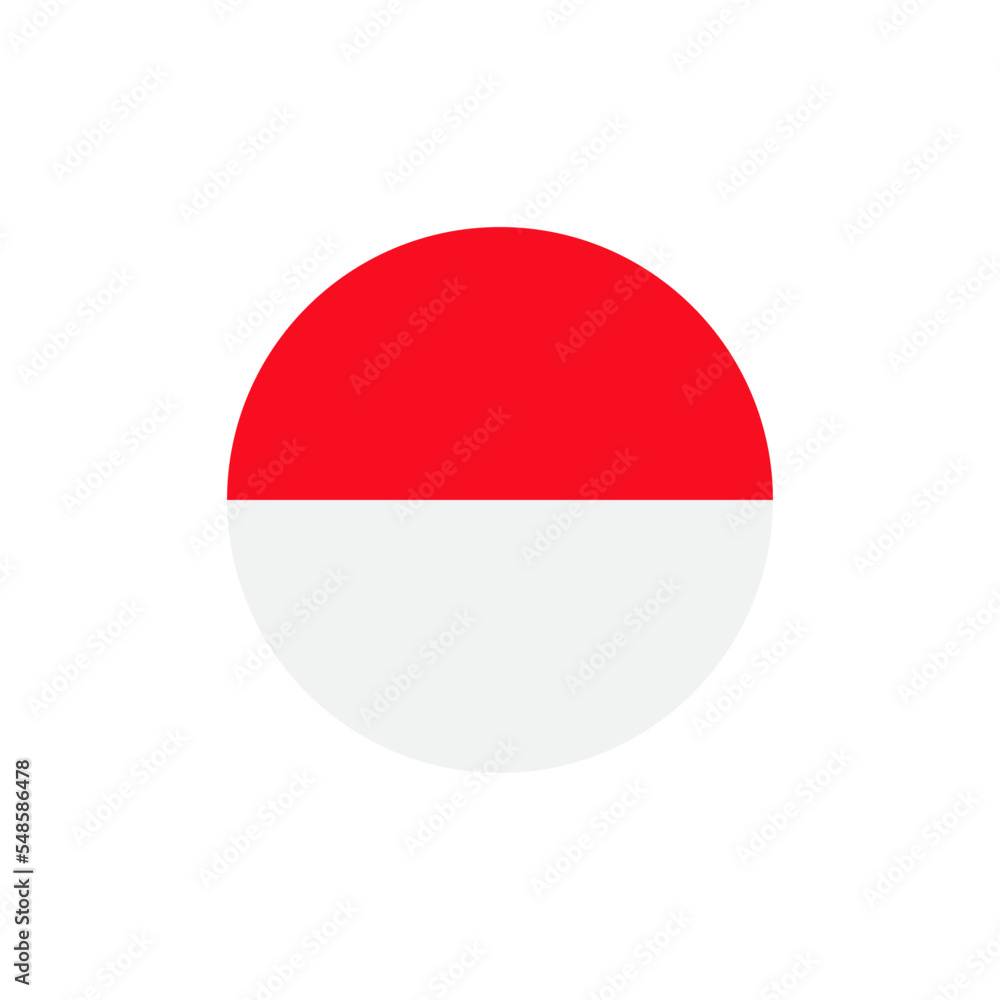 Obraz premium Indonesian flag icon vector logo template