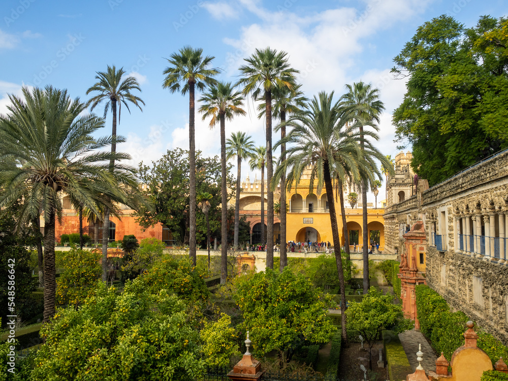 Alcazar of Seville gardens