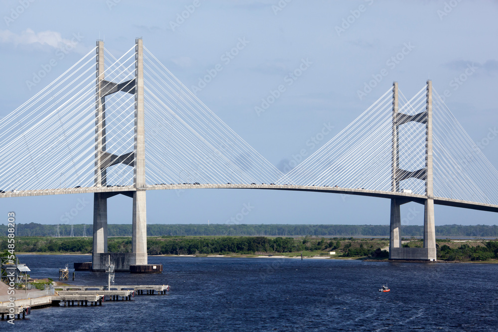 Jacksonville City Bridge Over St. Johns River