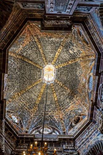 interior of the cathedral of Santiago de Compostela, Galicia in Spain. photo